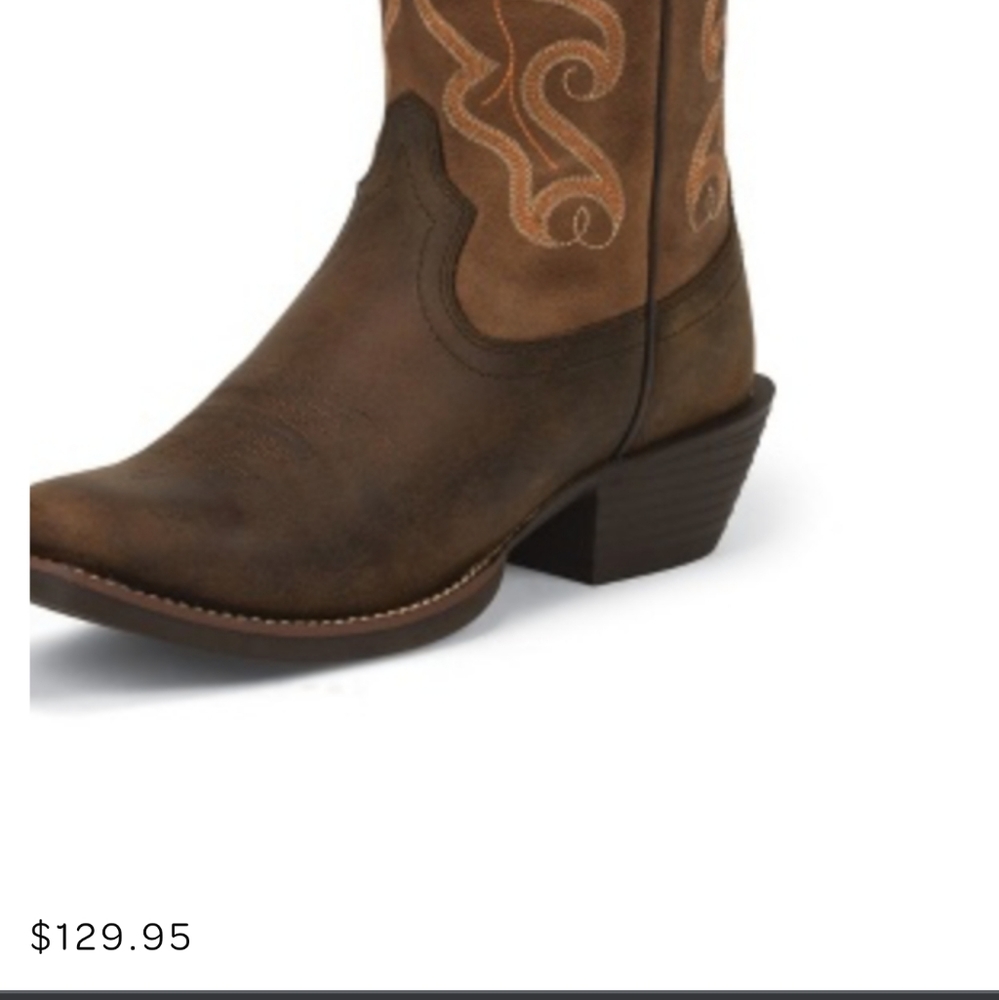 Men's Justin Stampede boots size 10D